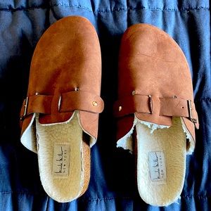 Nicole Miller Faux Shearling Lined Clogs